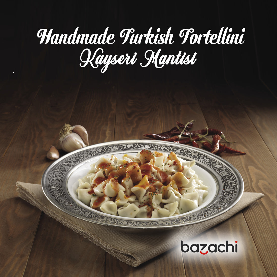 Handmade Turkish Tortellini- Kayseri Mantisi 400 gr