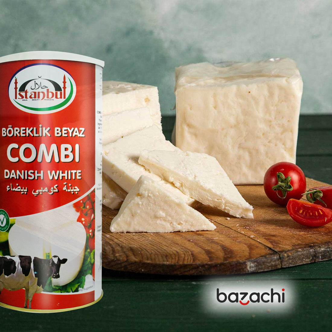 Istanbul Combi Danish White Cheese Tin 1500g bazachi