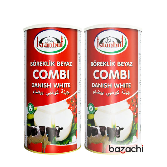 Istanbul Combi Danish White Cheese in Tin ( Boreklik Beyaz Peynir ), 1500g