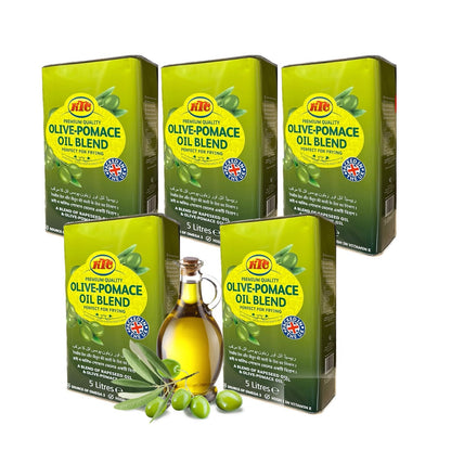 KTC Premium Quality Olive-Pomace Oil Blend, 5x5L