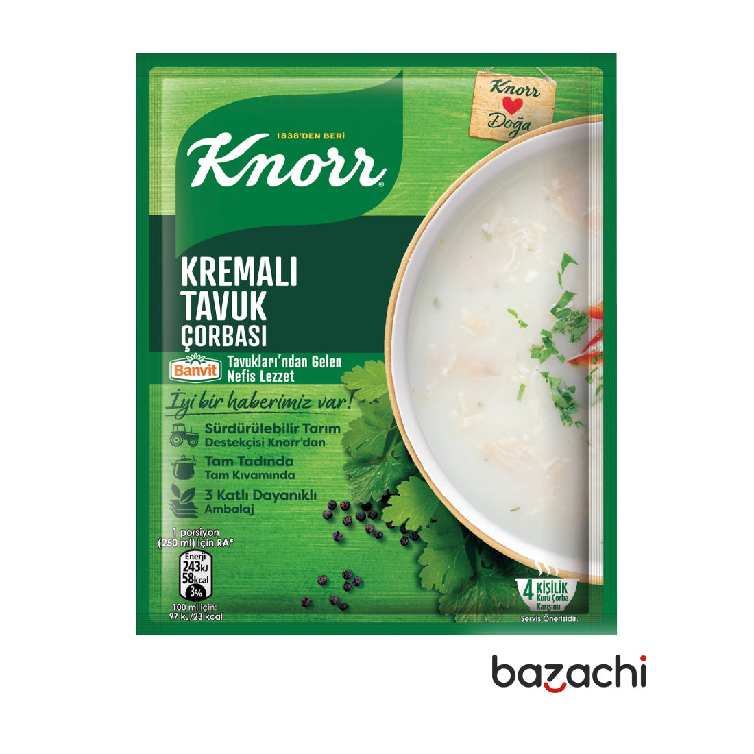 Knorr Cream Chicken Soup (Kremali Tavuk Corbasi) 65g