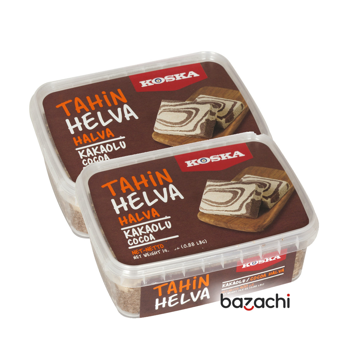 Koska Cacoa Tahin Halva ( Kakaolu  Helva) 350g