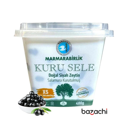 Marmarabirlik  Kuru Sele Natural Black Olives (400G)-XS Size