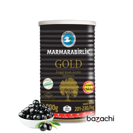 Marmarabirlik Salamura gold Natural Black Olives 800g- XL