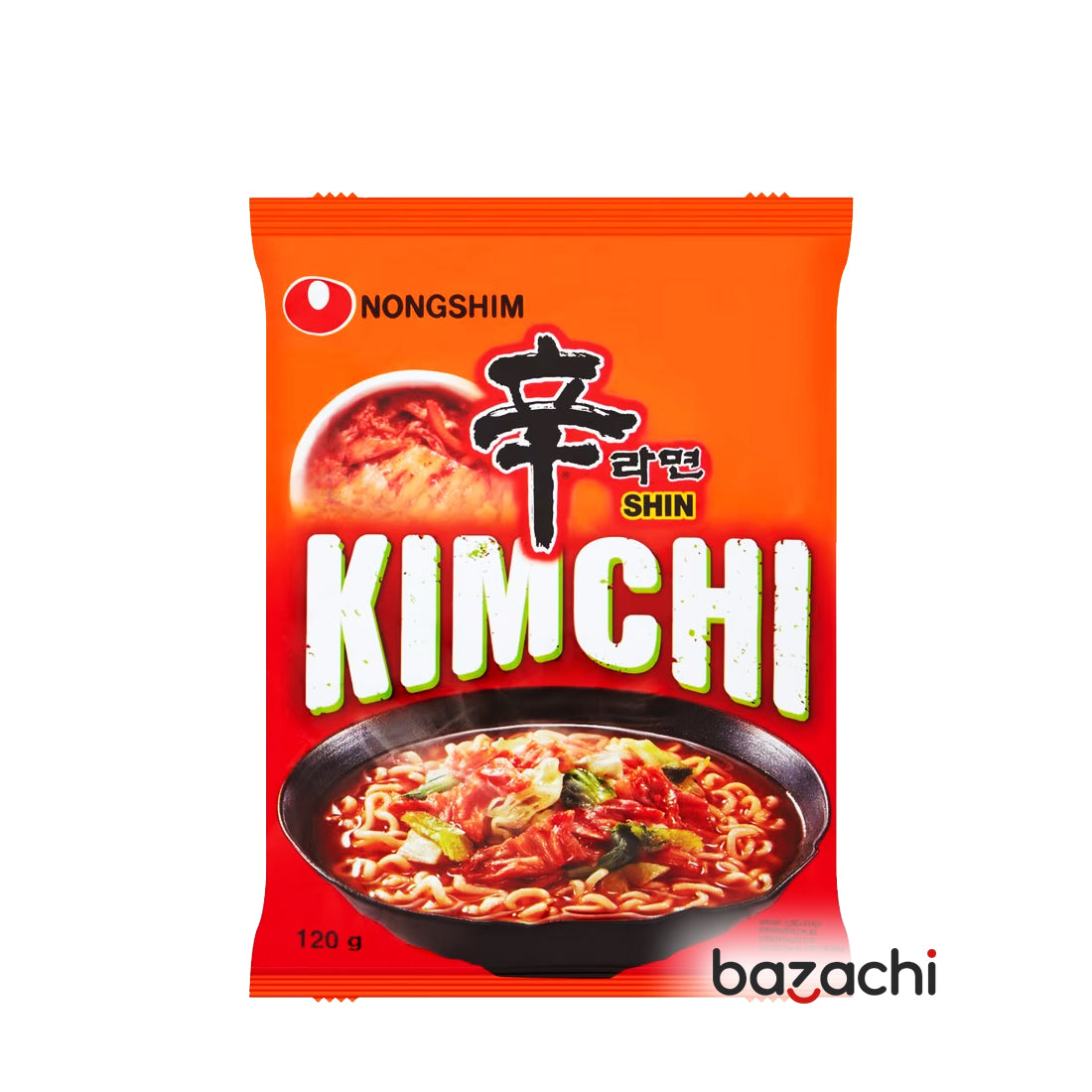 Nongshim Kimchi Ramyun Noodles 120g - Halal & Vegan