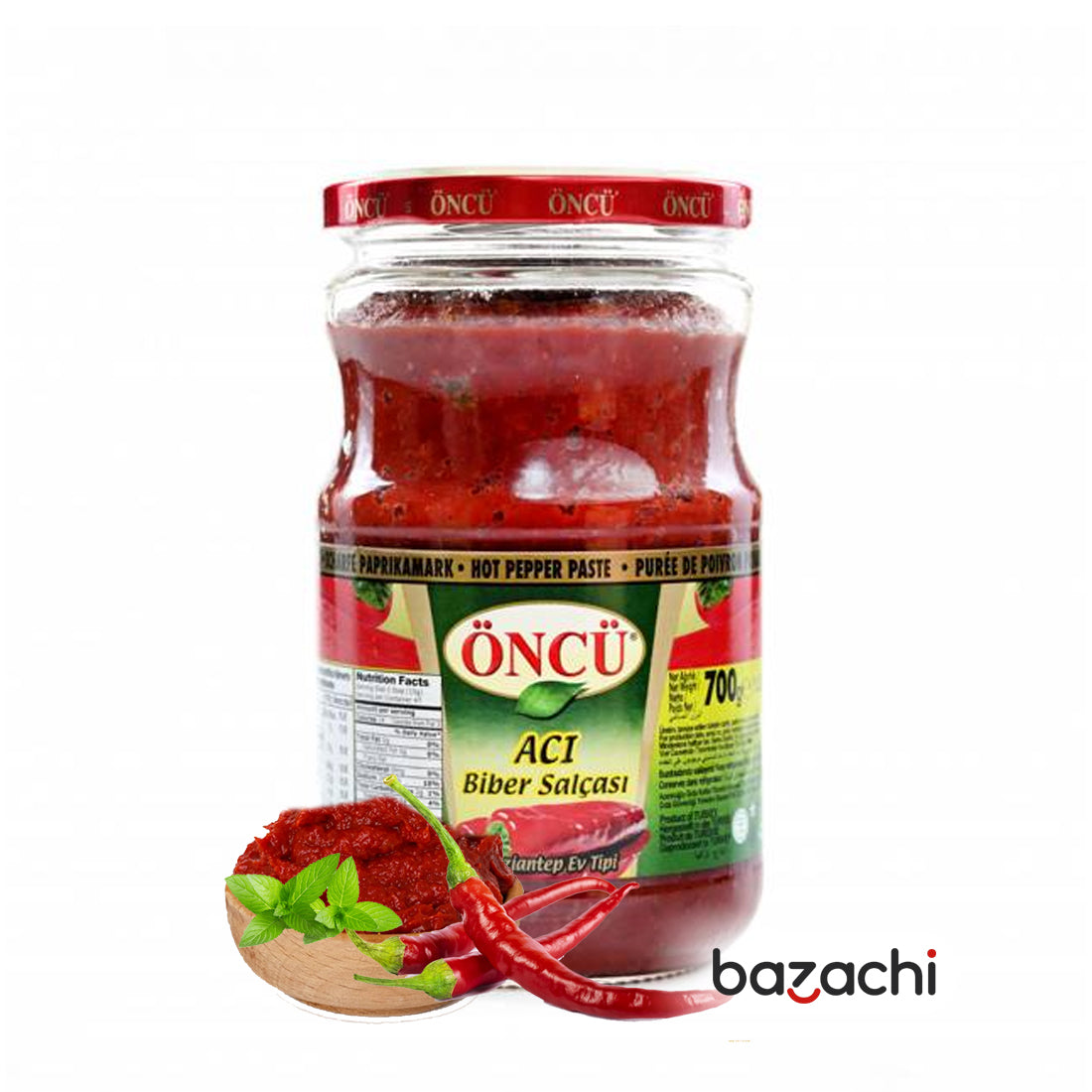 Oncu Hot Pepper Paste ( Aci Biber Salcasi ) 700g