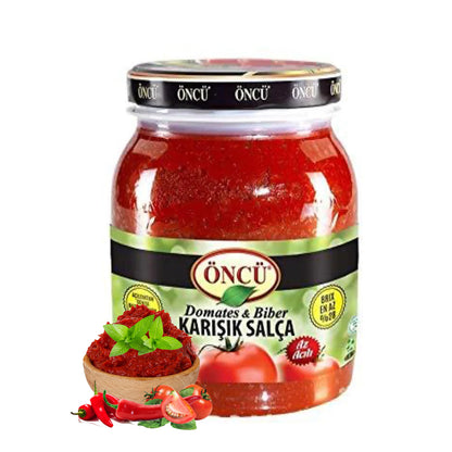 Oncu Tomato and Pepper Mixed Paste ( Karisik Salca ) 1600g - Free Shipping