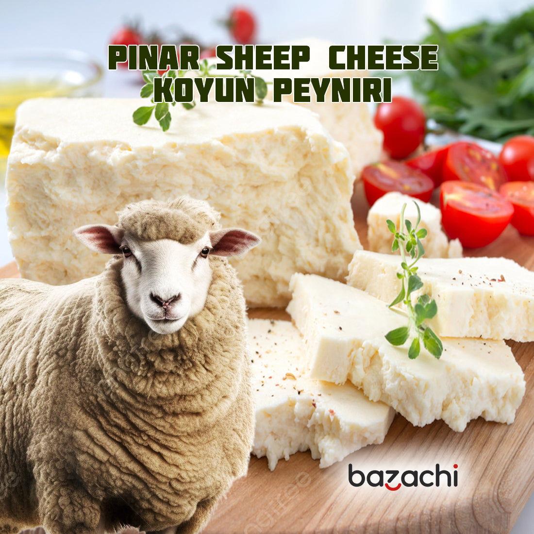 Pinar Sheep Cheese 1500g Koyun Peyniri 50%