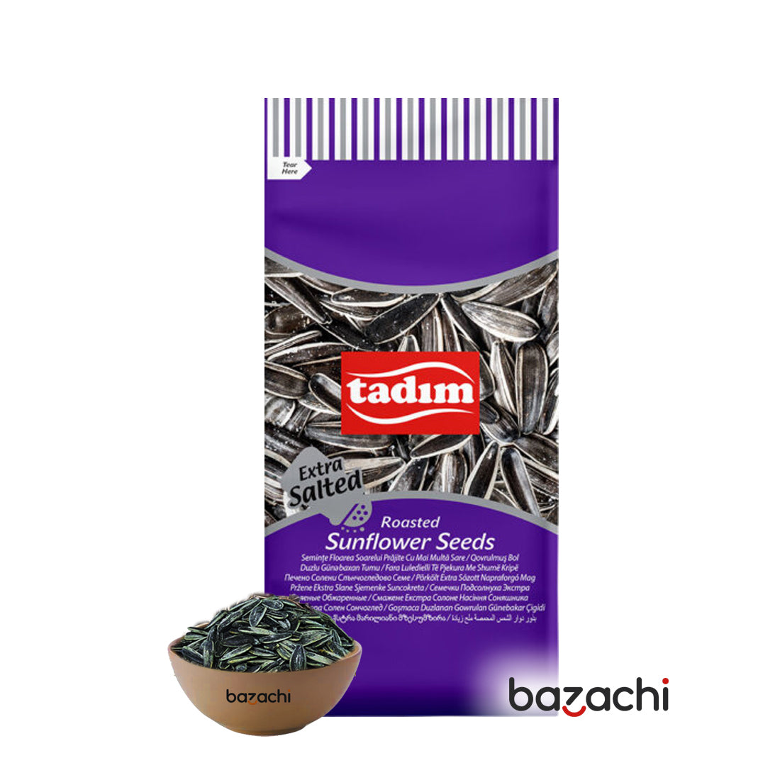 Tadim Roasted Extra Salted Sunflower Seeds (Ekstra Tuzlu Kavrulmus Aycekirdegi) 270g