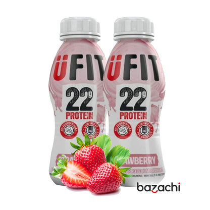 Ufit Vegan 22g High Protein Nat Strawberry Shake 310ml