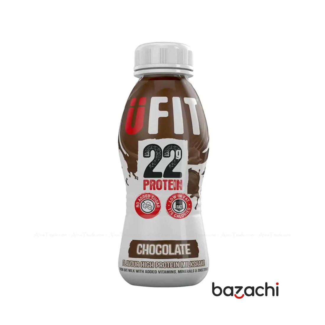 Ufit Vegan 22g High Protein Natural Chocolate Shake 310ml