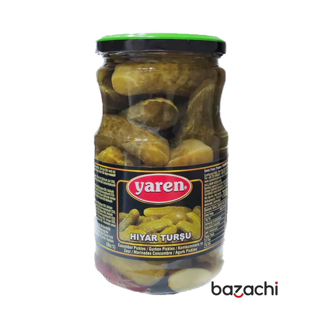 Yaren Cucumber Pickles  (1700g)-Hiyar Tursu