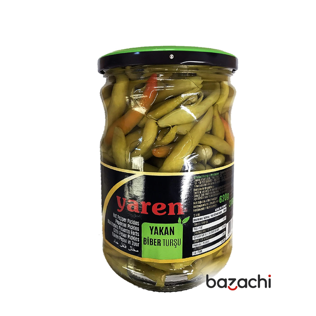 Yaren Extra Hot Peper Pickles (Yakan Biber Tursu) 720g