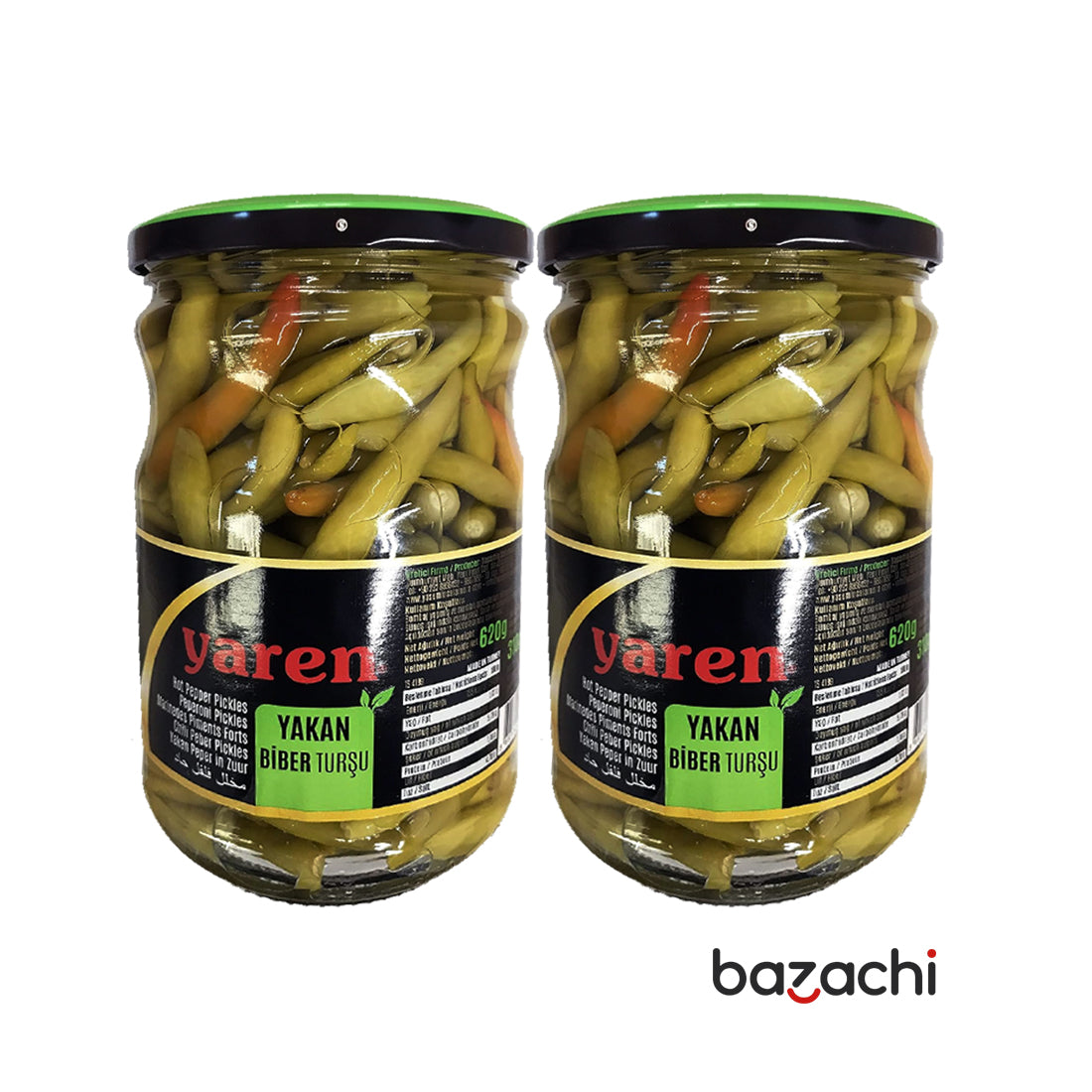 Yaren Extra Hot Peper Pickles (Yakan Biber Tursu) 720g