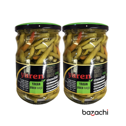 Yaren Extra Hot Peper Pickles (Yakan Biber Tursu) 720g