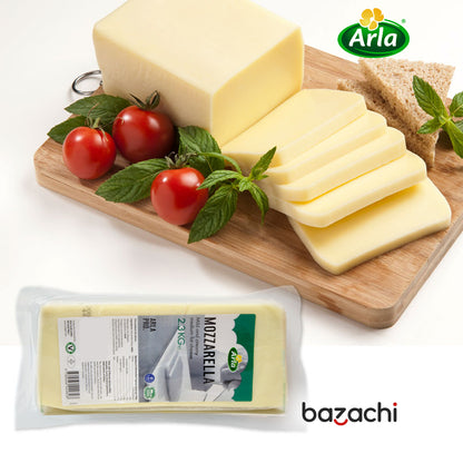 Arla Mozzarella Cheese Block, 2.3kg - Suitable for Vegetarian