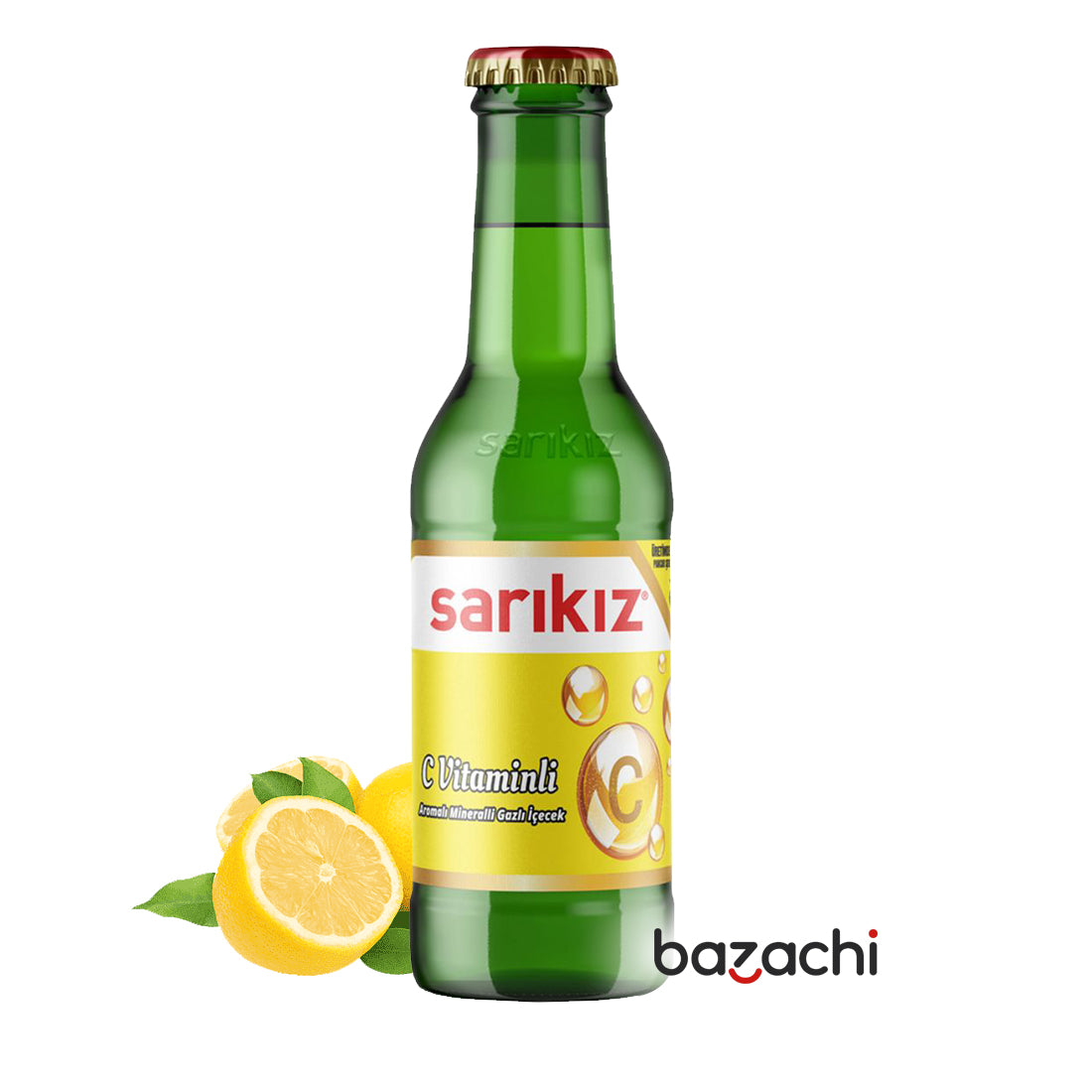 Sarikiz Lemon Flavored Vitamin C Mineral Water-Maden Suyu 6x200ml