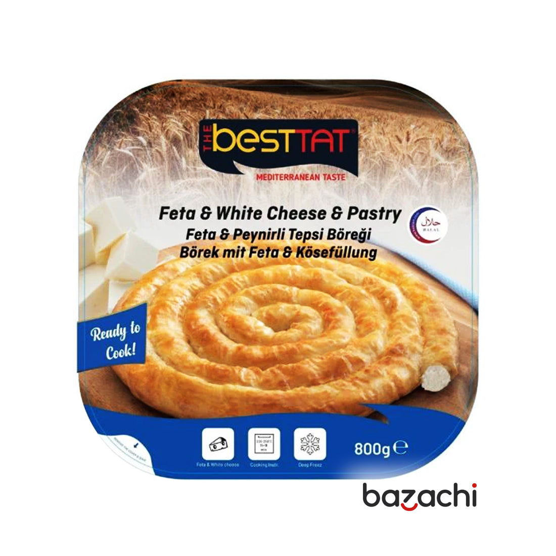 Besttat Feta & White Cheese Pastry   800g - Halal