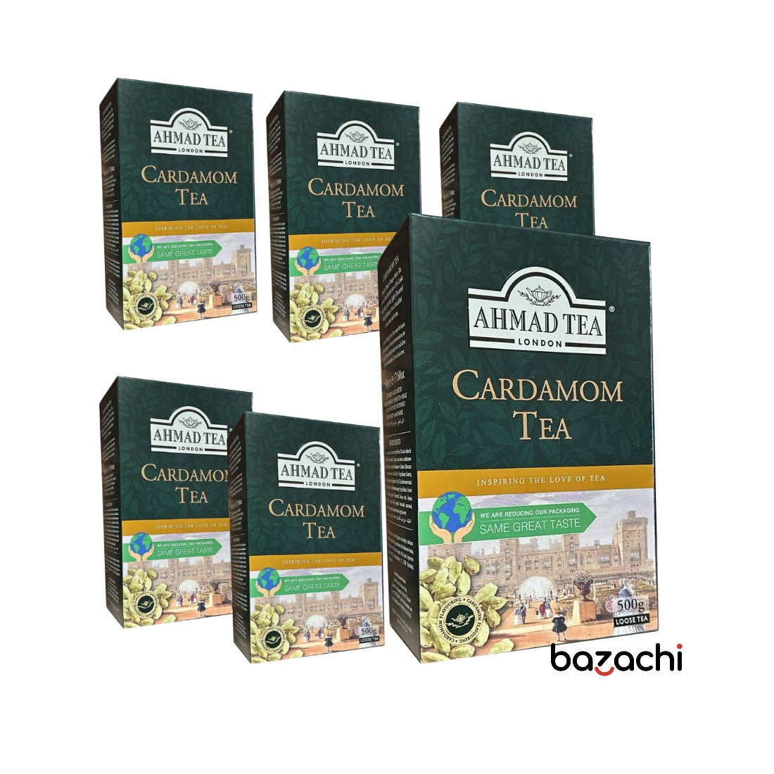 Ahmad Tea Cardamom Loose Leaf Tea, 500g - Rich & Aromatic Blend