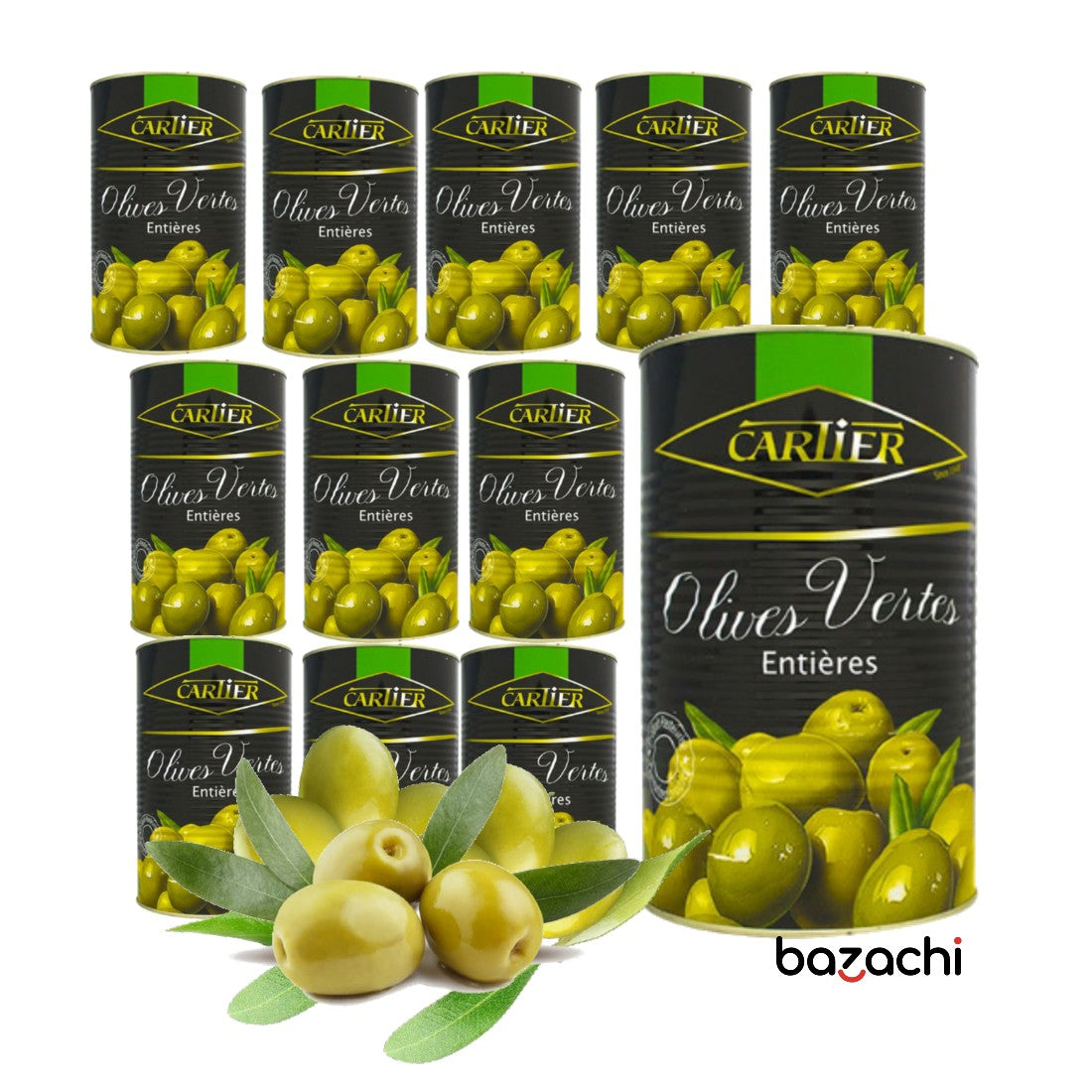 Cartier Whole Green Olives 850g