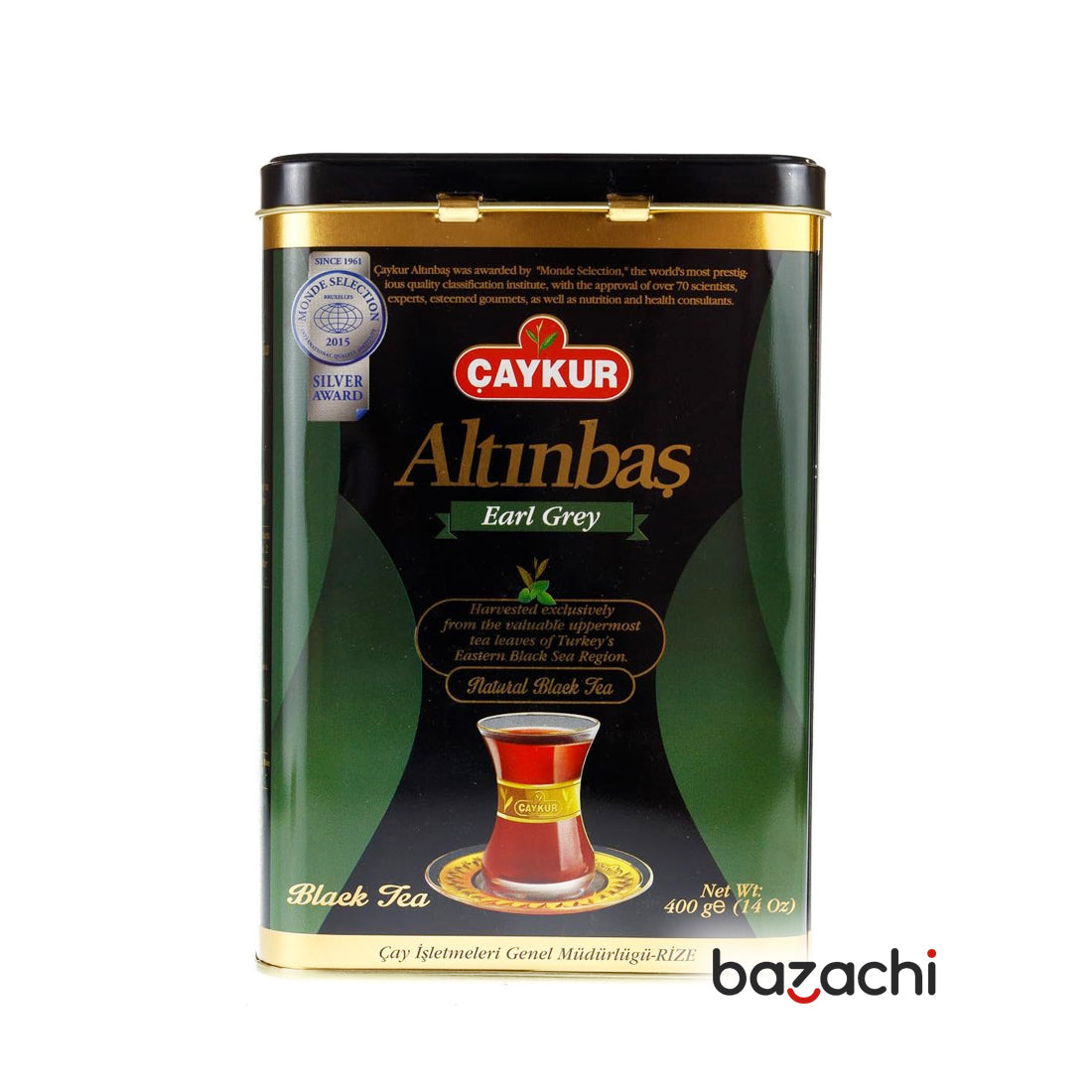 Caykur Altinbas Earl Grey Premium Turkish Black Tea 400g Tin