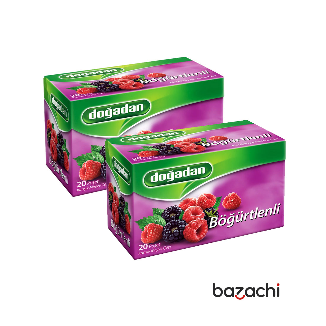 Dogadan Blackberry Mixed Fruit Tea Bogurtlen Cay 20 Tea Bags – bazachi
