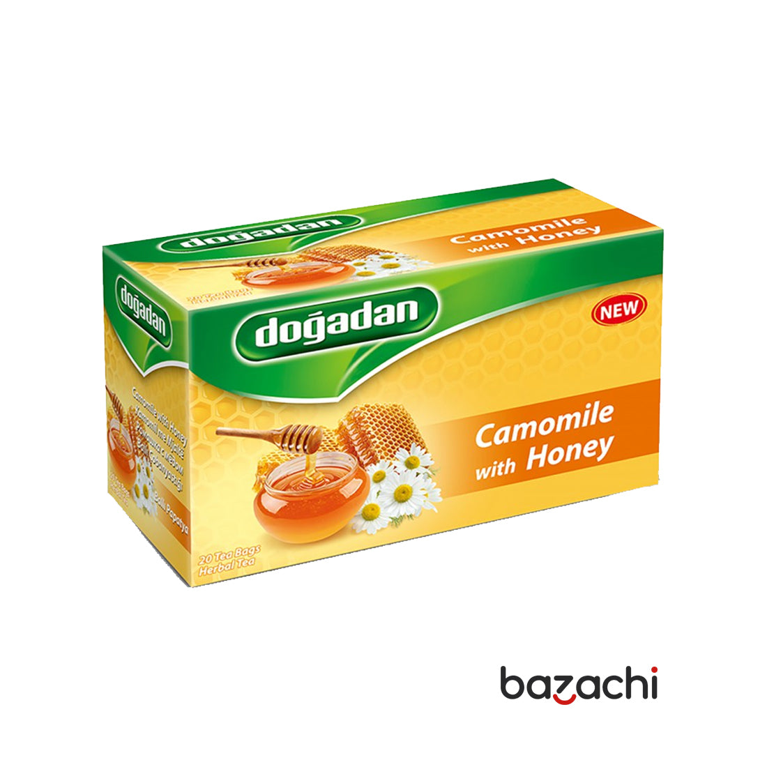 Dogadan Chamomile with Honey Tea -Balli Papatya Cay 20 Tea Bags