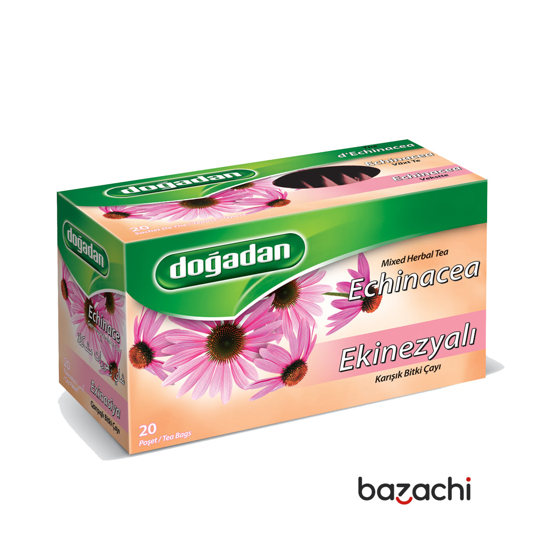 Dogadan Echinacea Herbal Tea (Ekinezya Cay) 20 Tea Bags