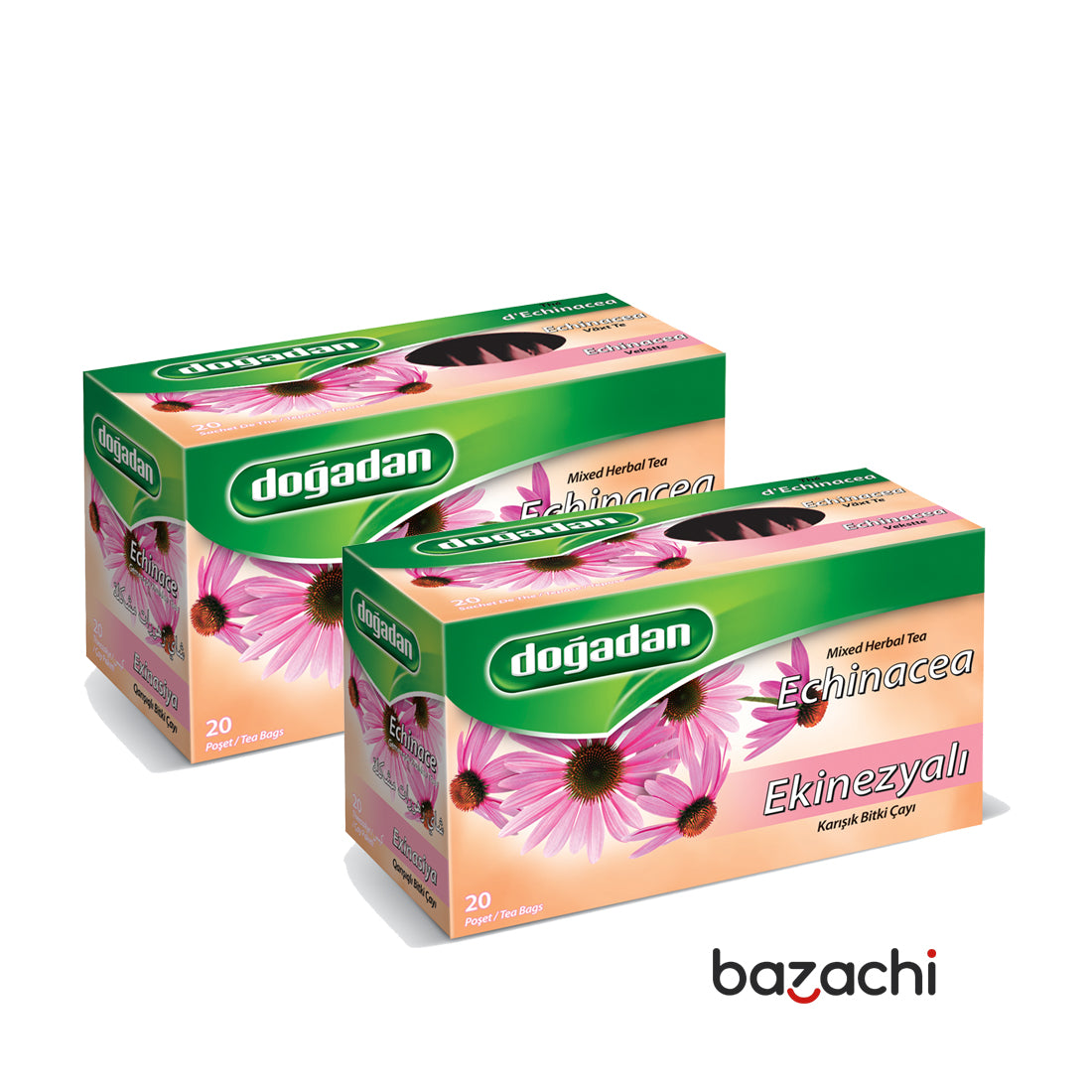 Dogadan Echinacea Herbal Tea (Ekinezya Cay) 20 Tea Bags