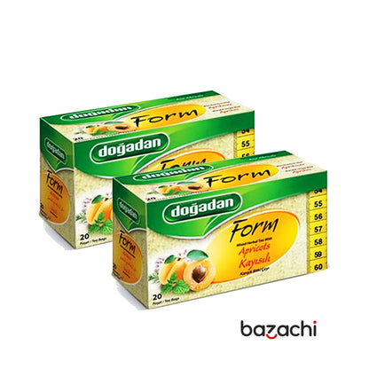 Dogadan Form Apricot Mixed HerbalTea (Kayisili Bitki Cayi) 20 Tea Bags