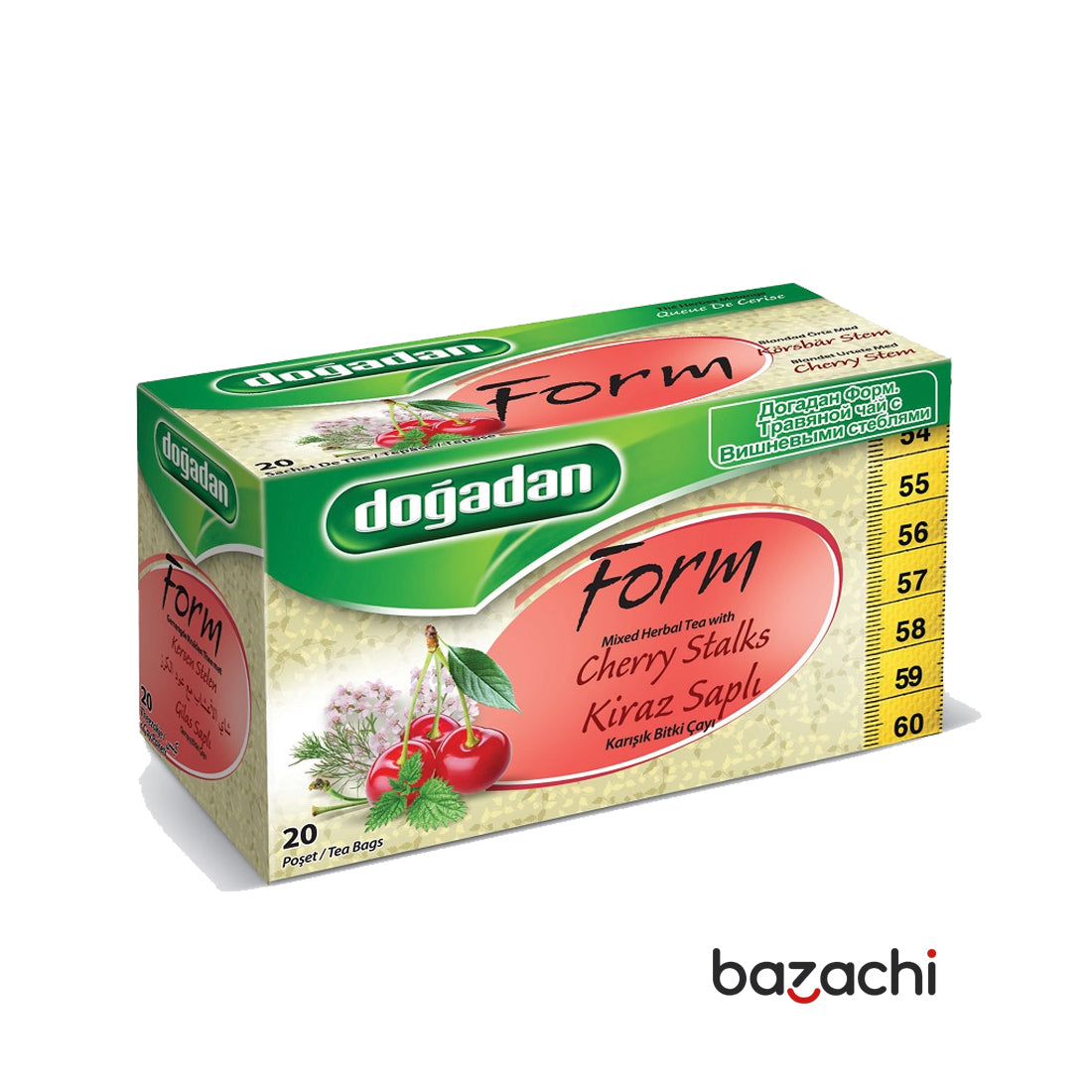 Dogadan Form Cherry Stalks Tea (Kiraz Sapli Cay) 20 Tea Bags