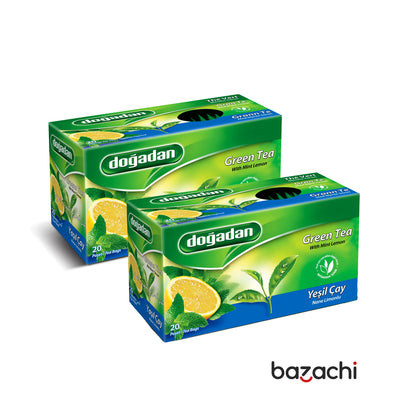 Dogadan Green Tea with Mint Lemon 20 Tea Bags