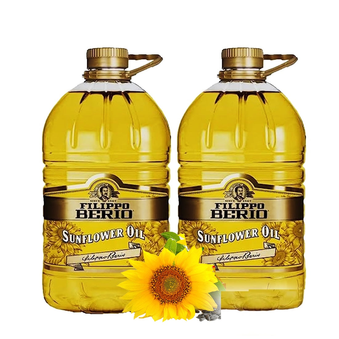 Filippo Berio Sunflower Oil, Cooking Oil, 5L
