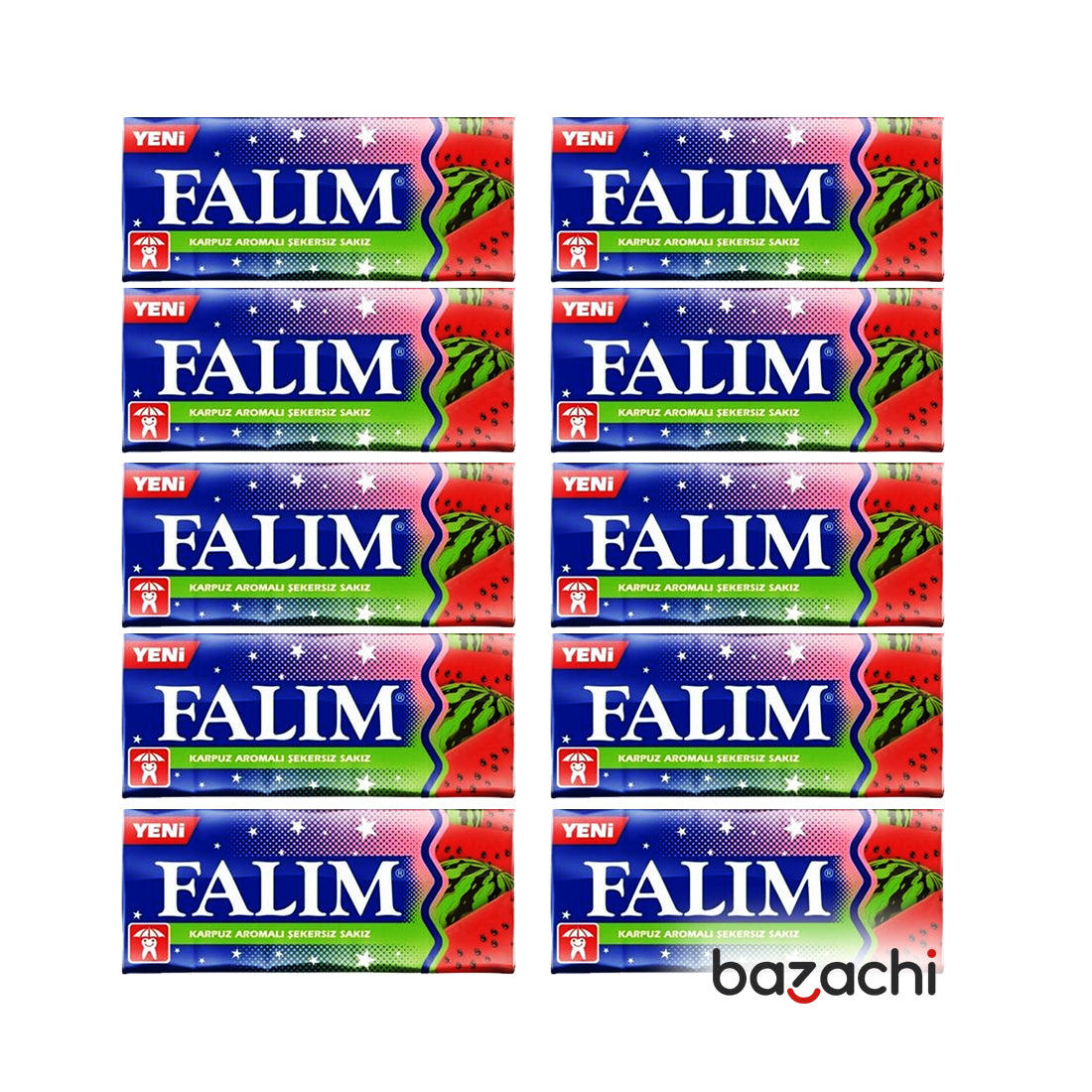 Kent Falim Watermelon Sugar Free Chewing Gum 5 Pack