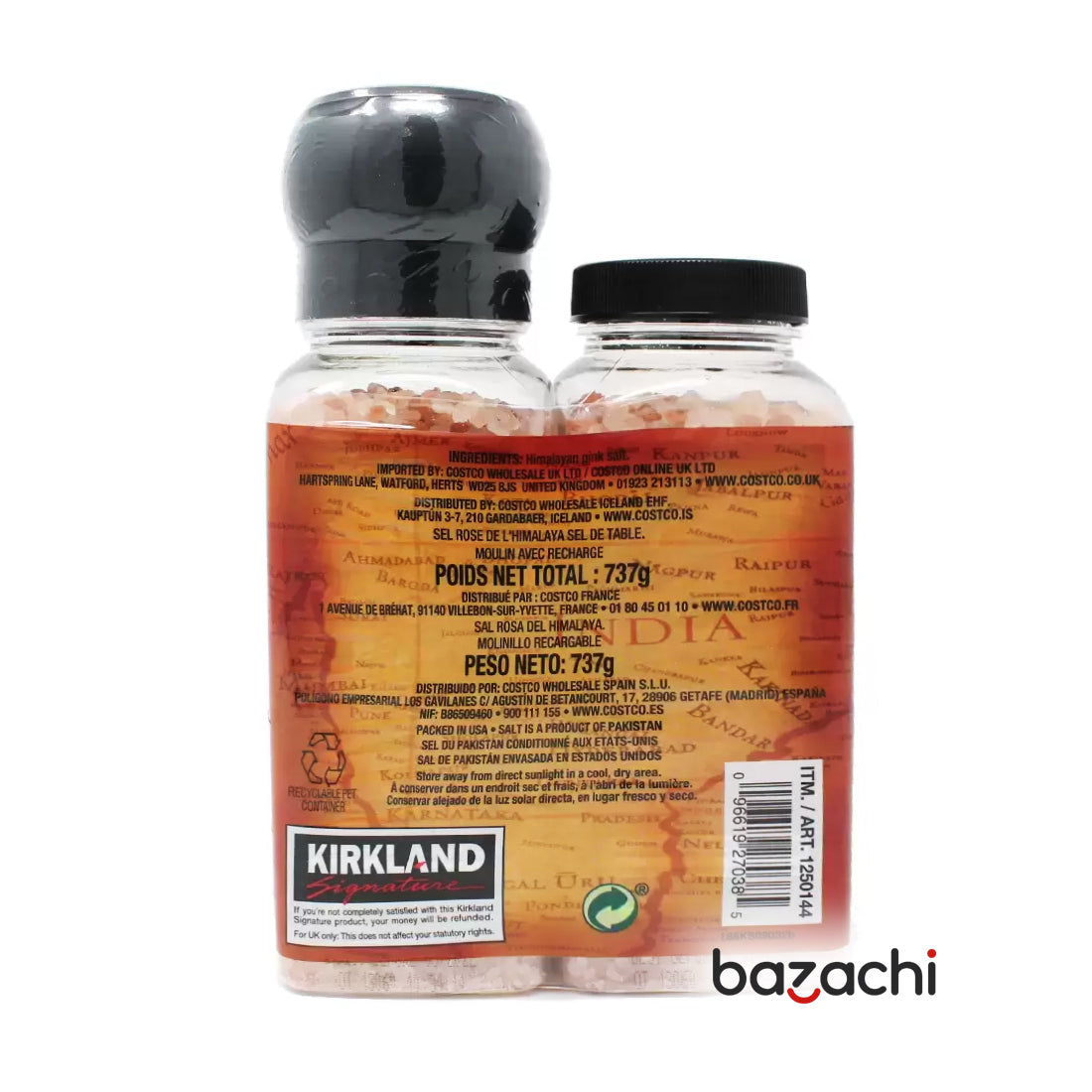 Kirkland Himalayan Pink Salt Grinder with Refill 737g