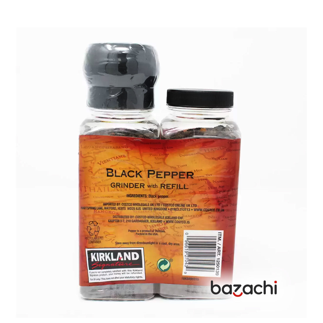 Kirkland Signature Black Pepper Grinder with Refill 357g bazachi