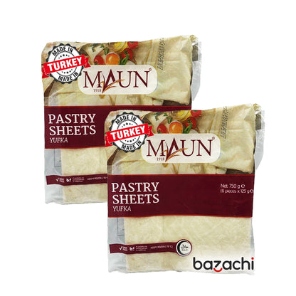Maun Frozen Pastry Sheets 6 Pcs 750g  (Yufka)