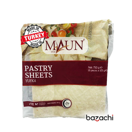 Maun Frozen Pastry Sheets (Yufka) 6 Pcs 750g