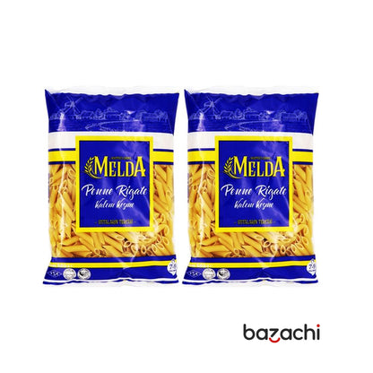 Melda Penne Rigate Pasta (Kalin Kesme Pasta ) 500g