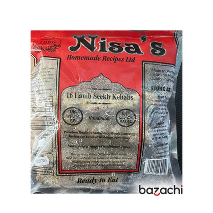 Nisa’s Home Made Lamb Seekh Kebab - 16 pcs