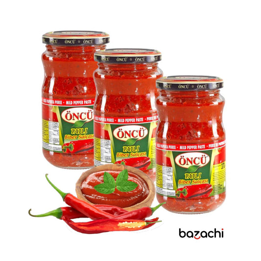 Oncu Traditional and Natural Mild Pepper Paste (Tatli Biber Salcasi ), 370g
