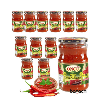 Oncu Traditional and Natural Mild Pepper Paste (Tatli Biber Salcasi ), 700g