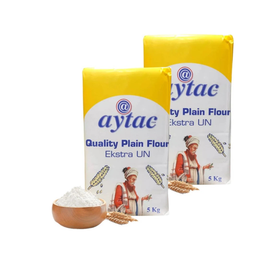 Aytac All Purpose Quality Plain Flour for Cooking & Baking, 5Kg