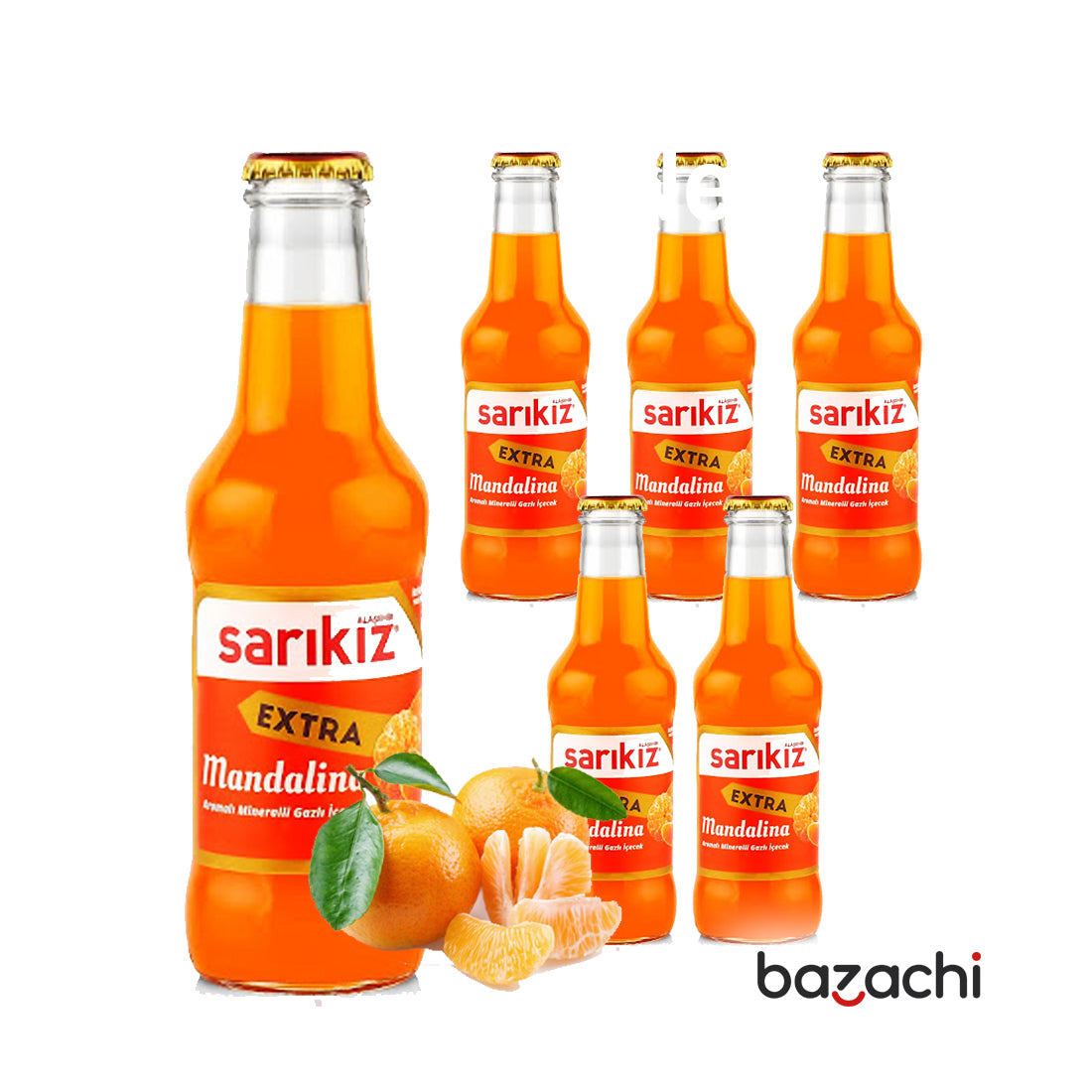 Sarikiz Extra Mandarin Mineral Water (Mandalina Gazozu) 200ml