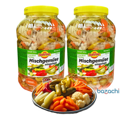 Suntat Pickled Mixed Vegetables Mega Pack ( Karisik Tursu ) 5100ml