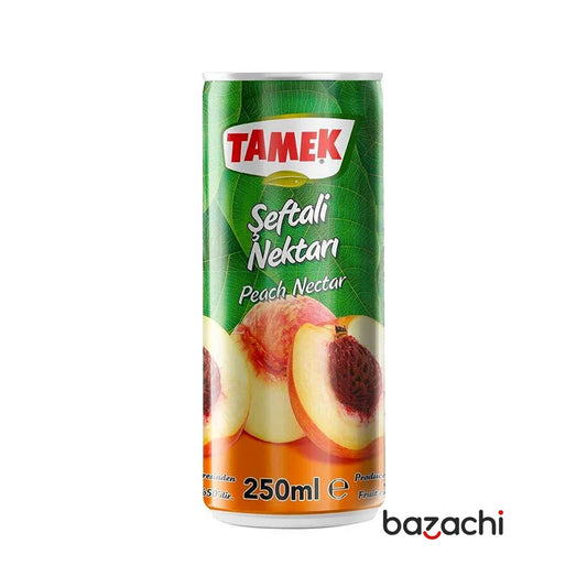 Tamek Peach Nectar Can Juice (Seftali Nektari) 250ml