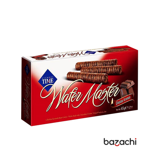 Wafer Master Roll With Chocolate Flavored 15 Rolls 65g - Gofret
