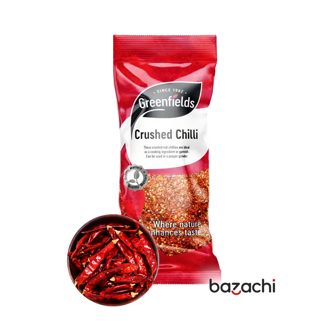 Greenfields Dried Crushed Chillies 75g