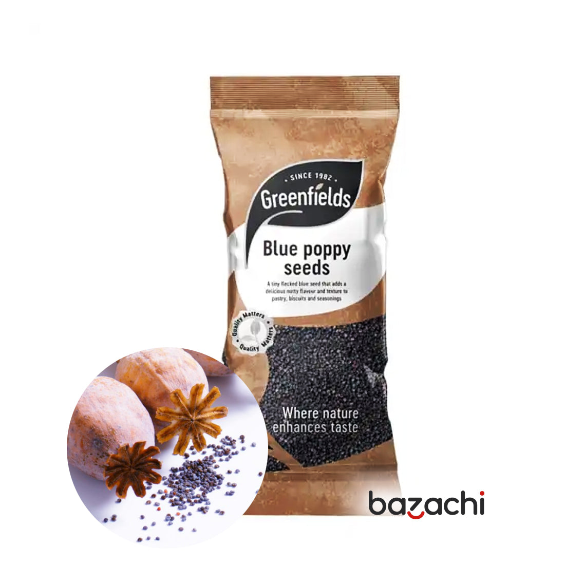 Greenfields Flecked Blue Poppy Seeds 100g