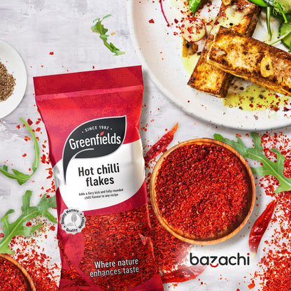 Greenfields Natural Hot Chilli Flakes 75g
